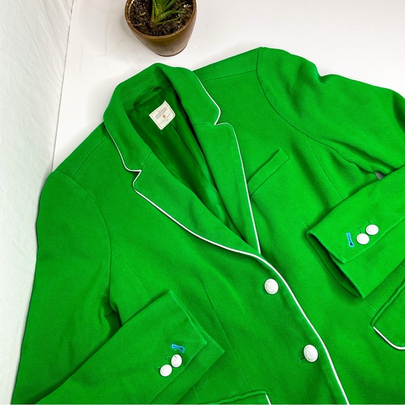 Gap Academy Blazer Green White Trim Preppy Jacket 8 - Picture 11 of 16